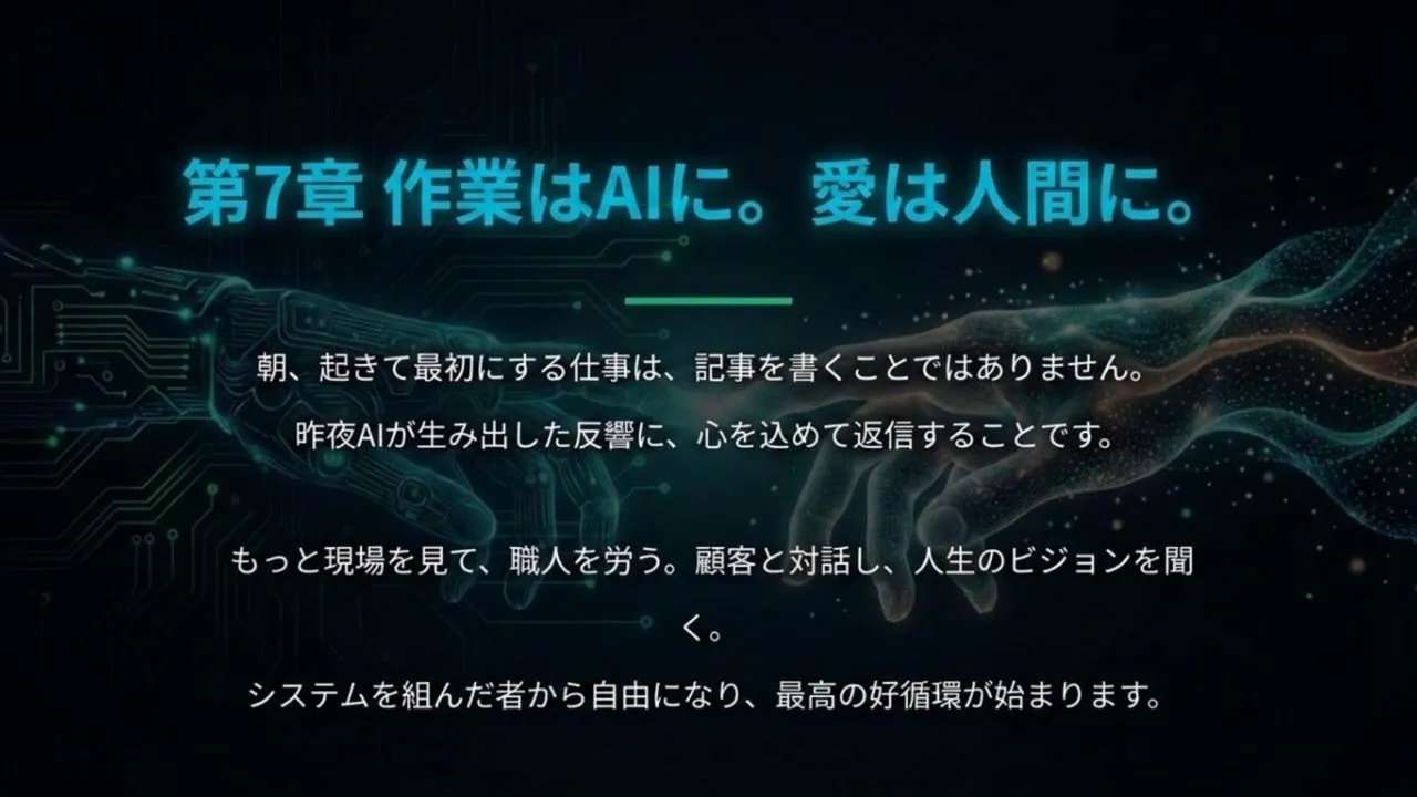 第7章 作業はAIに、愛は人間に:返信と対話を中心にするビジョン図