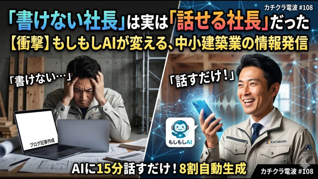 video thumbnail for '「書けない社長」は実は「話せる社長」だった ── もしもしAIの衝撃'