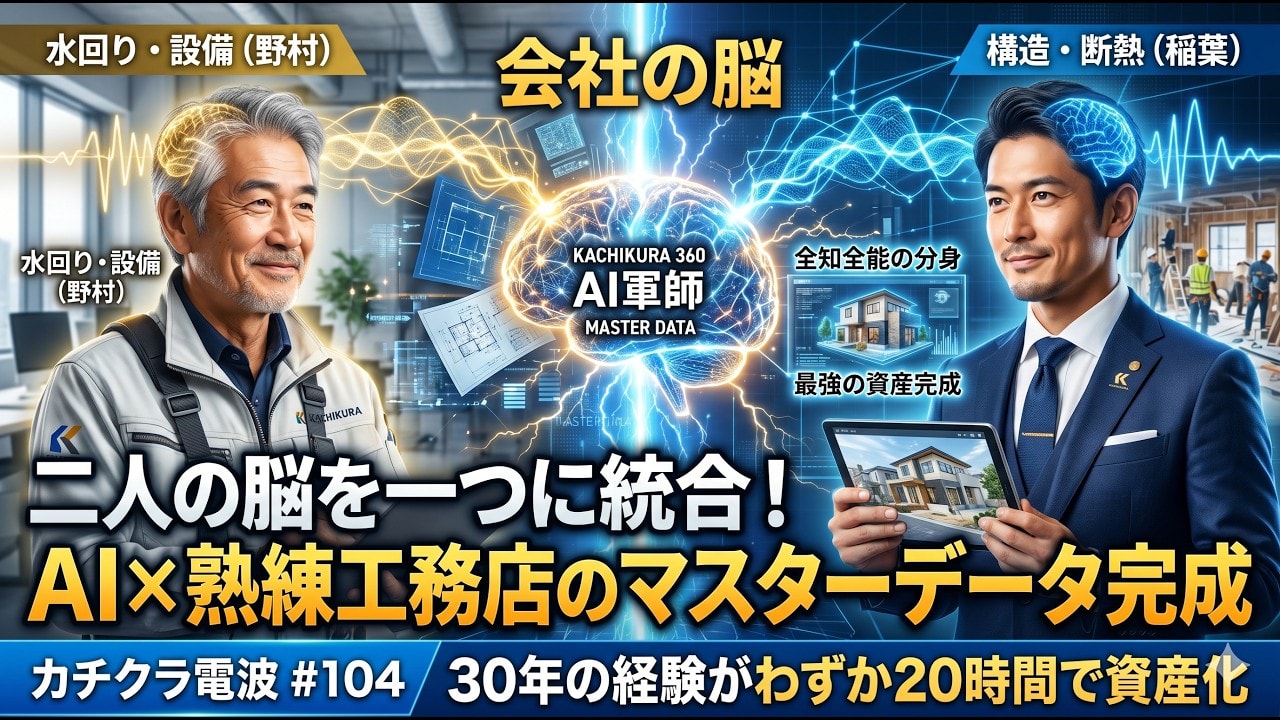 video thumbnail for '二人の脳を一つに統合する ── 野村×稲葉マスターデータの完成【カチクラ電波E104】'