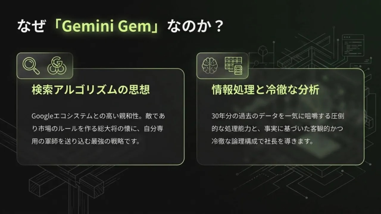 Geminiを「自分専用の軍師」として使うための考え方(検索アルゴリズムの思想)